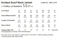 Knitting Pattern - Twilleys 9174 - Mist DK - Scarf Neck Jacket